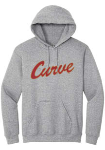 Summit Sportswear Altoona Curve Mens Grey Alt Logo Wordmark Long Sleeve Hoodie