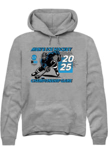 Mens Big Ten Graphite Rally 2025 Mens Ice Hockey Tournament Hooded Sweatshirt