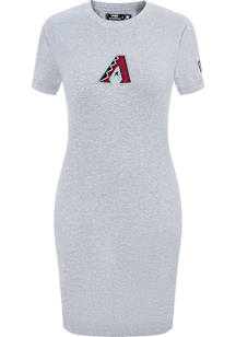 Pro Standard Arizona Diamondbacks Womens Grey Classic Short Sleeve Dress