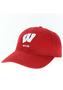Wisconsin Badgers Mom EZA Twill Adjustable Hat - Red