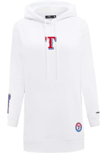 Pro Standard Texas Rangers Womens White Classic Short Sleeve Dress