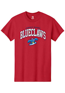 Summit Sportswear Jersey Shore BlueClaws Red Arch Mascot Short Sleeve T Shirt