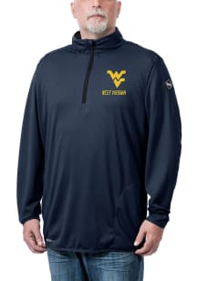 West Virginia Mountaineers Mens Navy Blue Flow Thermatec Light Weight Jacket