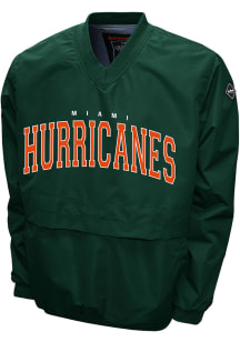 Miami Hurricanes Mens Green FC Members Windshell Light Weight Jacket