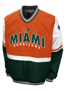 Miami Hurricanes Mens Orange Roar Windshell Light Weight Jacket
