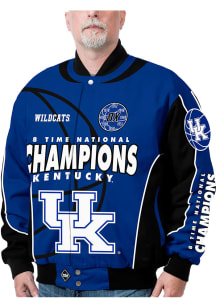 Kentucky Wildcats Mens Blue Commemorative Twill Medium Weight Jacket