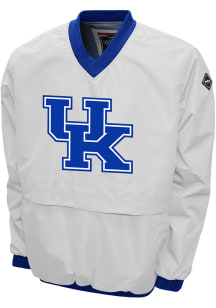 Kentucky Wildcats Mens White Windshell Pullover Jackets