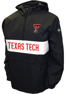 Texas Tech Red Raiders Mens Black Alpha Anorak Pullover Jackets