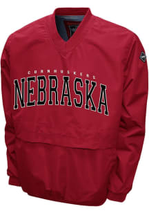 Nebraska Cornhuskers Mens Red Big Logo Pullover Jackets