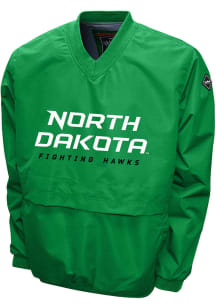 North Dakota Fighting Hawks Mens Green Big Logo Light Weight Jacket