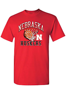 Summit Sportswear Nebraska Cornhuskers Red Basketball Net Short Sleeve T Shirt