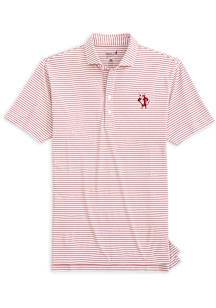 Johnnie O Indiana Hoosiers Mens Crimson Stetsons Vault Short Sleeve Fashion Polo