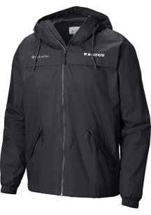 Mens K-State Wildcats Black Columbia Heat Seal Oroville Creek Medium Weight Jacket