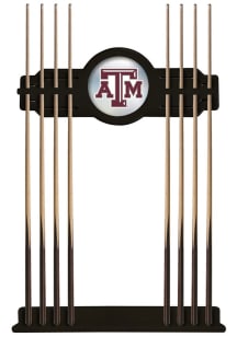 Texas A&amp;M Aggies Solid Wood Cue Rack Pool Table
