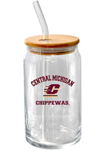 Central Michigan Chippewas 16oz Pint Glass - Maroon