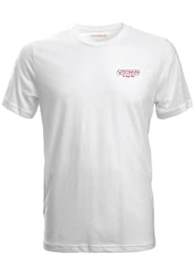 Wisconsin Womens White Julia Gash Short Sleeve T-Shirt