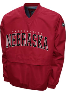 Nebraska Cornhuskers Mens Red Members Windshell Pullover Jackets