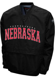 Mens Black Nebraska Cornhuskers Members Windshell Pullover Jackets