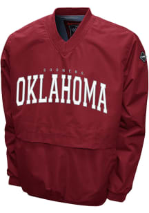 Oklahoma Sooners Mens Crimson Members Windshell Pullover Jackets