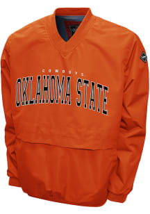 Oklahoma State Cowboys Mens Orange Members Windshell Pullover Jackets