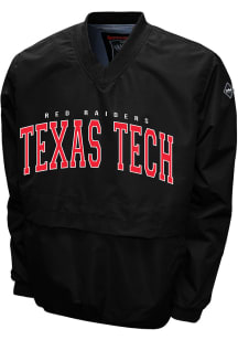 Texas Tech Red Raiders Mens Black Members Windshell Pullover Jackets
