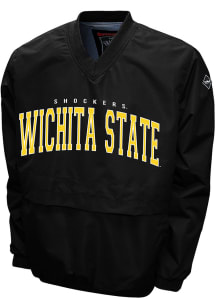 Wichita State Shockers Mens Black Members Windshell Pullover Jackets