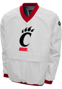 Mens White Cincinnati Bearcats Big Logo Windshell Pullover Jackets