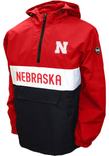 Mens Red Nebraska Cornhuskers Alpha Anorak Light Weight Jacket