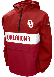 Oklahoma Sooners Mens Crimson Alpha Anorak Light Weight Jacket