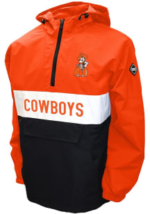 Oklahoma State Cowboys Mens Orange Alpha Anorak Design Pullover Jackets