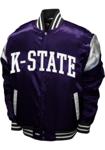 K-State Wildcats Power Satin Heavyweight Jacket - Purple