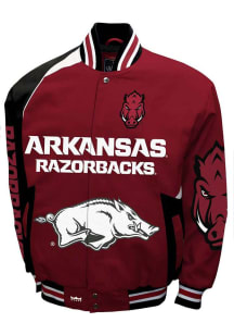 Mens Arkansas Razorbacks Spirt Cotton Twill Heavyweight Jacket - Cardinal