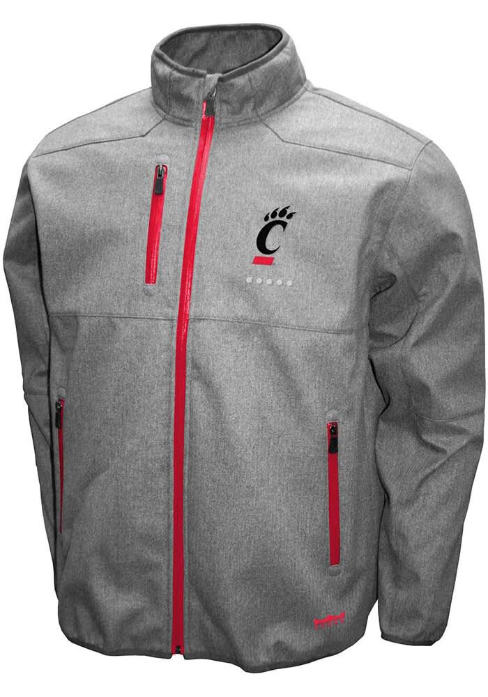Cincinnati Bearcats Xtech Softshell GREY Medium Weight Jacket
