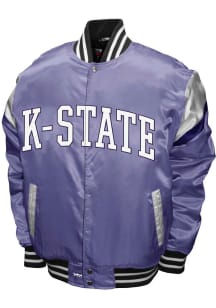 K-State Wildcats Power Satin Heavyweight Jacket - Lavender