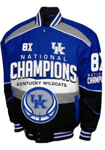 Mens Kentucky Wildcats Commemorative Cotton Twill Heavyweight Jacket - Blue
