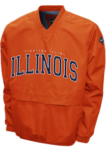 Mens Orange Illinois Fighting Illini Members Windshell Pullover Jackets