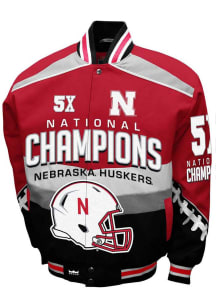 Nebraska Cornhuskers Commemorative Cotton Twill Heavyweight Jacket - Red