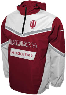 Mens Crimson Indiana Hoosiers Action Anorak Light Weight Jacket