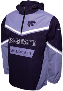 Mens Lavender K-State Wildcats Action Anorak Light Weight Jacket