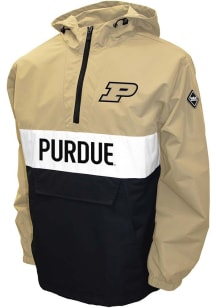 Mens Black Purdue Boilermakers Alpha Anorak Light Weight Jacket