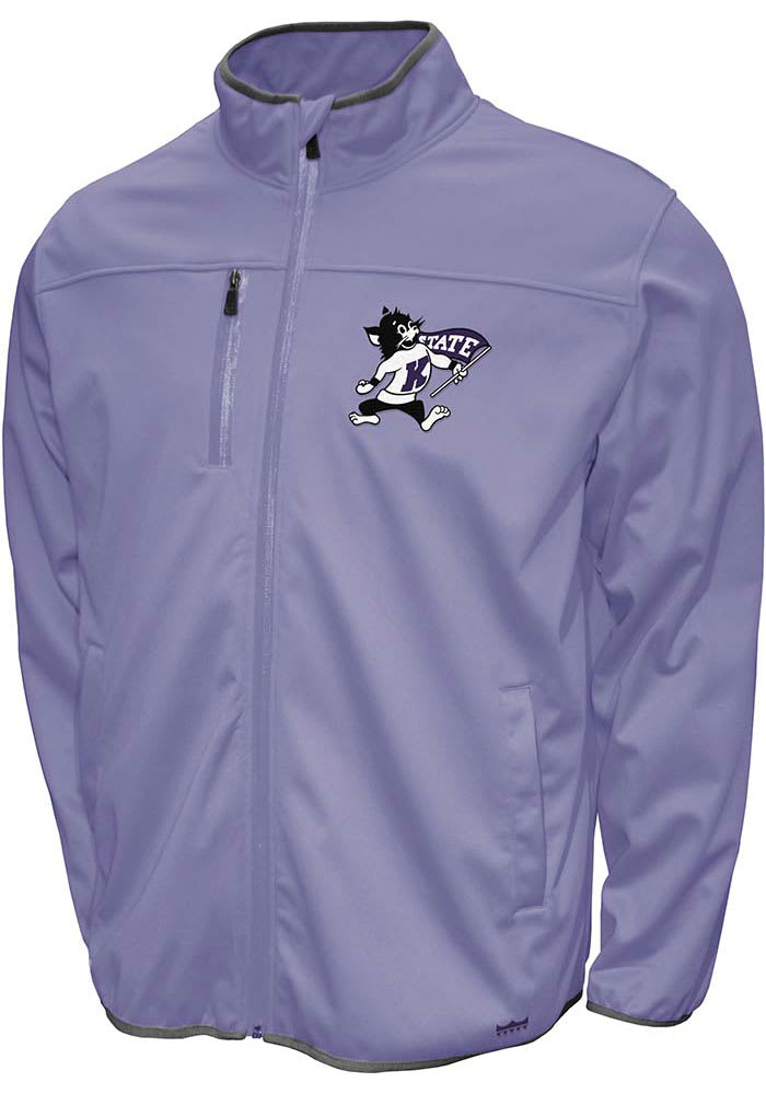 Mens LAVENDER K-State Wildcats FC Softshell Medium Weight Jacket