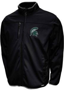 Mens Black Michigan State Spartans FC Softshell Medium Weight Jacket