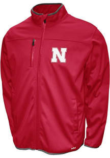 Mens Red Nebraska Cornhuskers FC Softshell Medium Weight Jacket