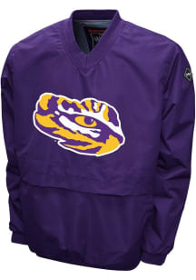 LSU Tigers Mens Purple Big Logo Windshell Pullover Jackets