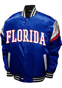 Mens Florida Gators Power Satin Heavyweight Jacket - Blue