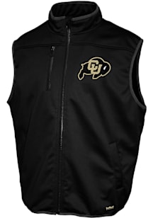Colorado Buffaloes Mens Black Softshell Sleeveless Jacket