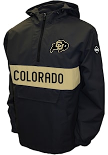Colorado Buffaloes Mens Black Beta Anorak Windshell Pullover Jackets
