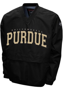 Mens Black Purdue Boilermakers Members Windshell Pullover Jackets