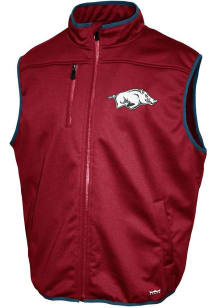 Arkansas Razorbacks Mens Cardinal FC Softshell Sleeveless Jacket