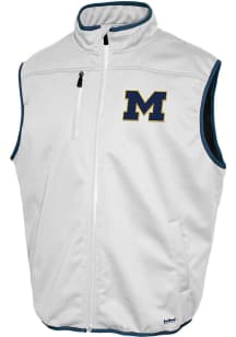 Mens White Michigan Wolverines FC Softshell Vest